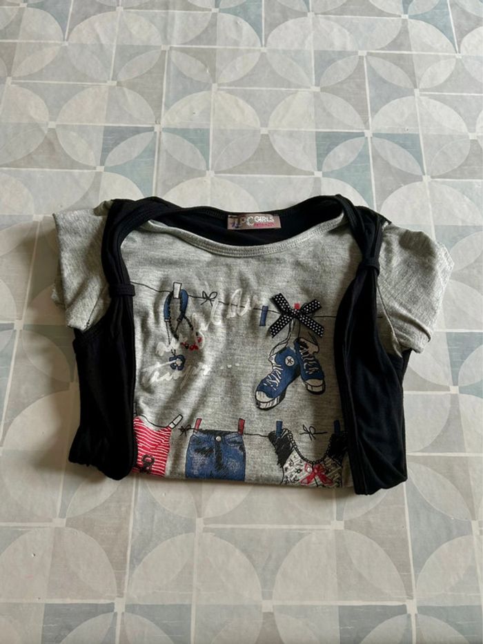 T shirt fille - 10 ans - LPG - en très bon état - photo numéro 3