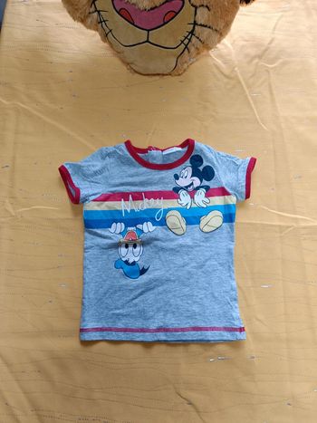 Tee-shirt manches courtes Mickey Disney 18 mois