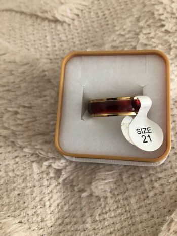 🌼Bague acier inoxydable Bordeaux🌼