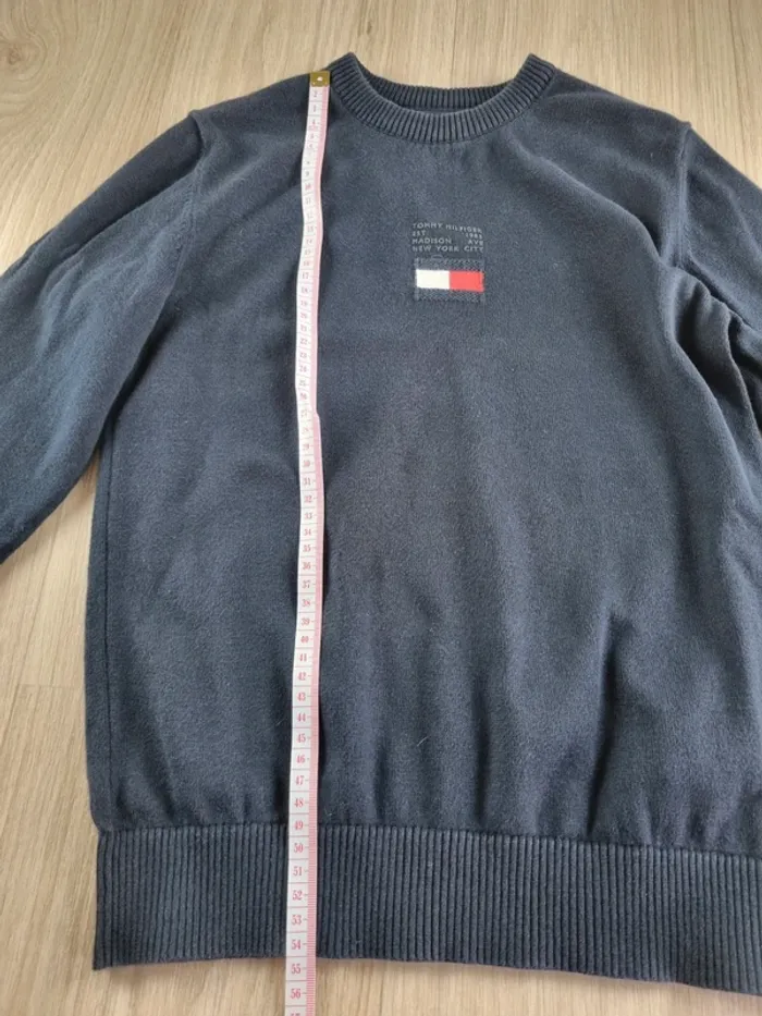 Pull bleue Tommy Hilfiger Enfant 9-10 ans - photo numéro 4