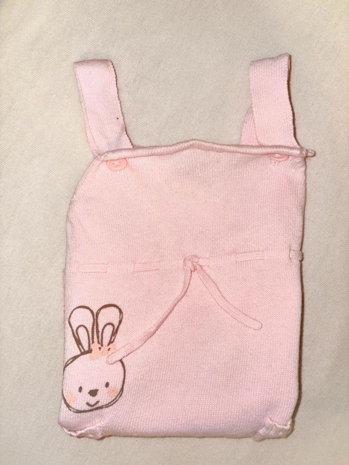 Salopette rose 3 mois fille