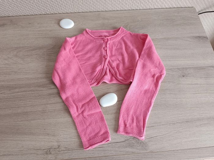 Boléro / petit gilet rose 3 ans - photo numéro 4