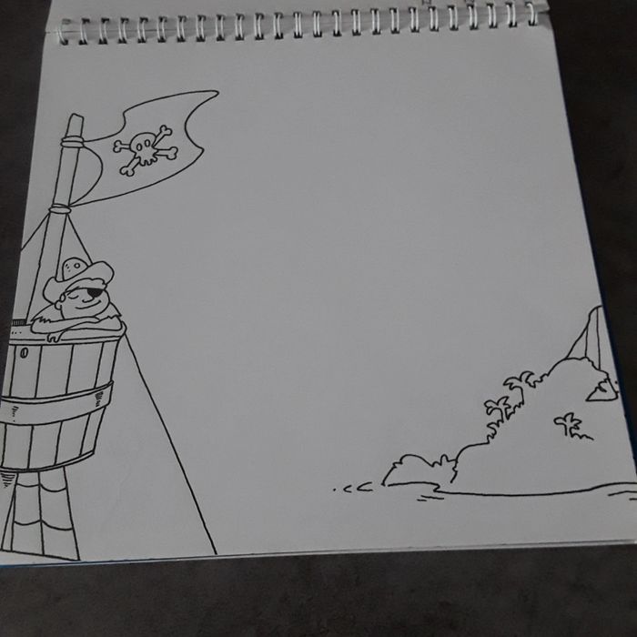 Livre cahier dessin peter pan avec pochoirs - photo numéro 6