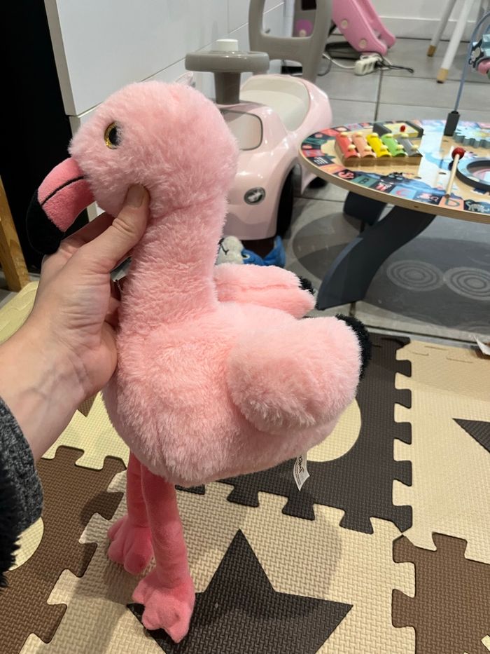 Peluche flamant rose - photo numéro 3