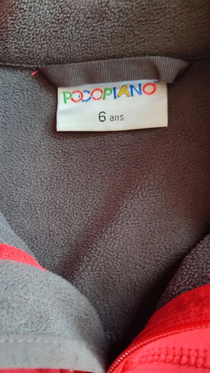 Veste Softshell Rouge – Taille 6 Ans – Capuche Amovible – TBE - photo numéro 3