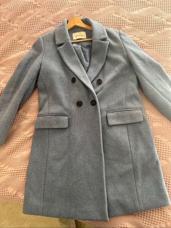 Manteau bleu Stradivarius