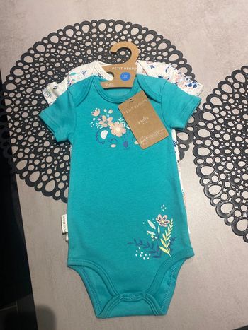 Lot de 2 bodies fille Petit Béguin 9 mois