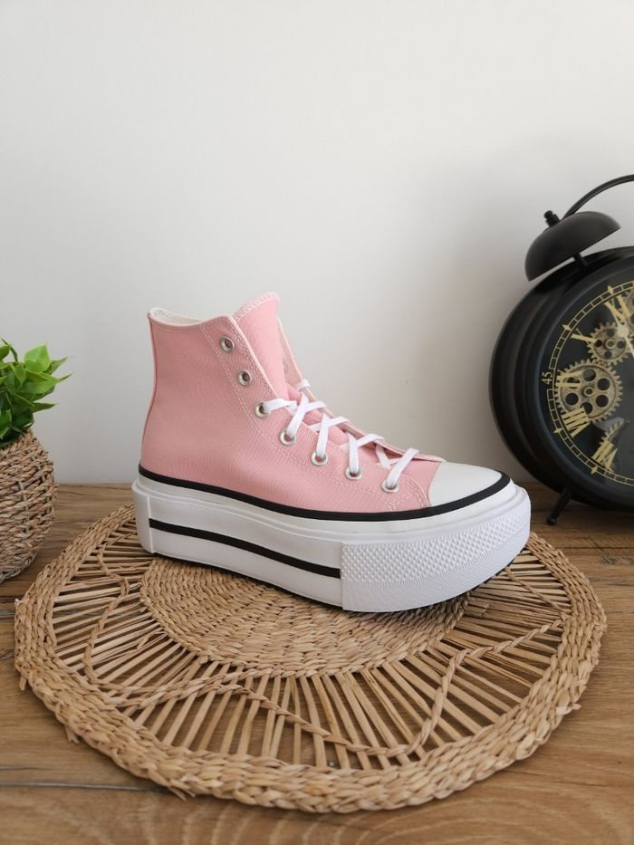 Baskets montantes à plateforme Rose Converse Pointure 41 - photo numéro 5