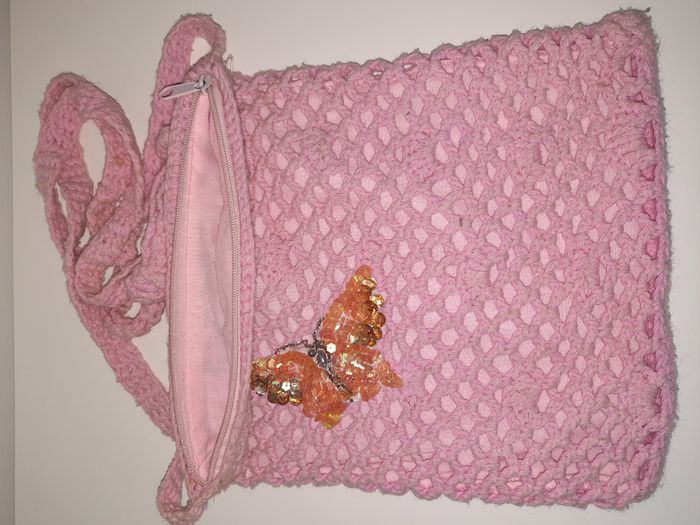sac et bonnet rose crochet - photo numéro 8