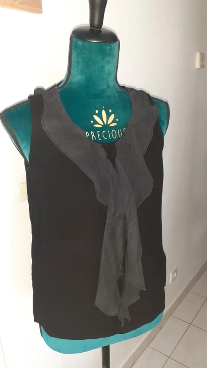 Top haut femme naf naf soie