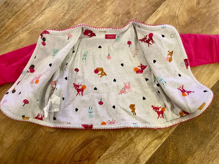 Ensemble Catimini 9 mois (71 cm) – robe manches longues + gilet - photo numéro 5