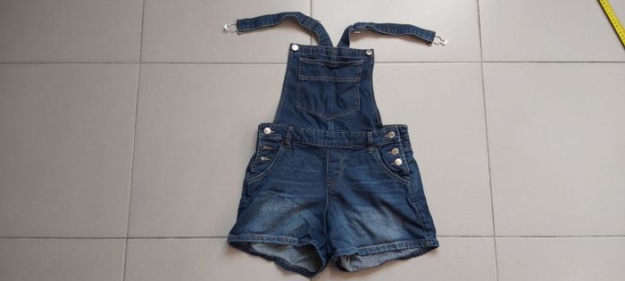 Salopette short en jeans 36 - photo numéro 1