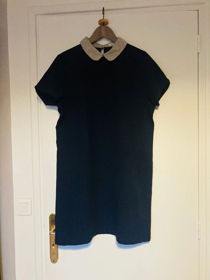 Robe col Claudine bleu marine taille L
