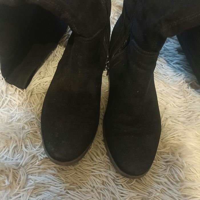 Bottes hautes en nubuck pointure 35 - photo numéro 4