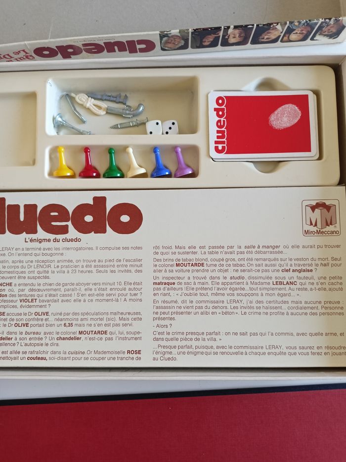 Cluedo miro meccano complet - photo numéro 4
