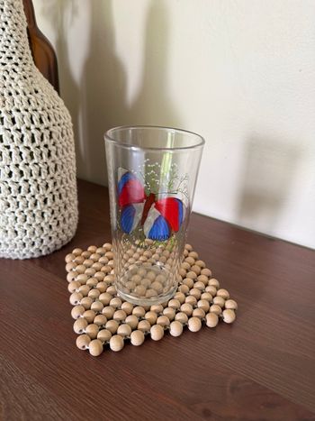 Verre papillon Henkel - Vintage