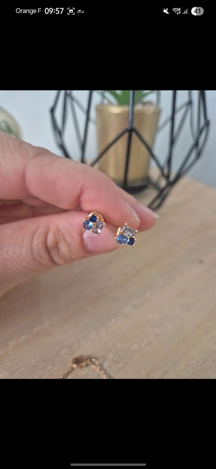 Ensemble bracelet et boucles d'oreilles - photo numéro 3