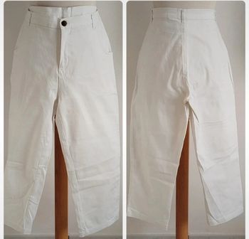 Pantacourt blanc taille 42