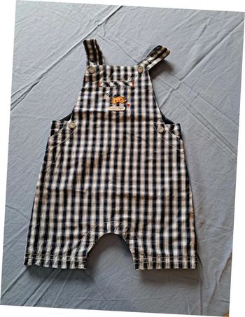 Salopette Sergent Major 6 mois à carreaux