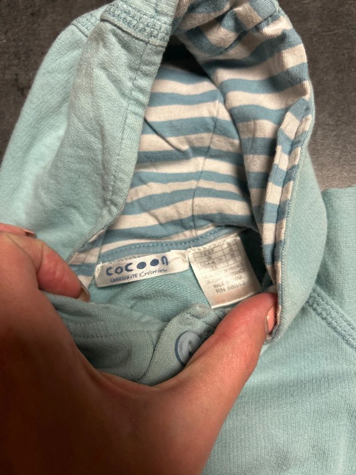 Gilet bebe avec capuche - photo numéro 6