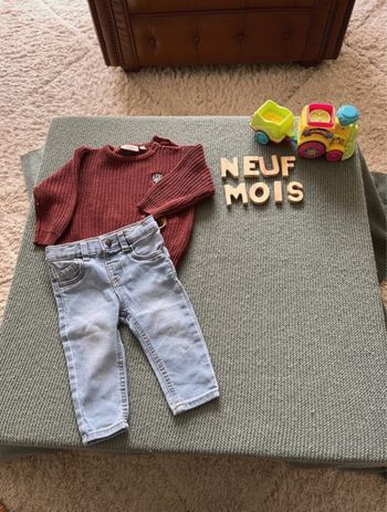 Ensemble garçon taille 9 mois