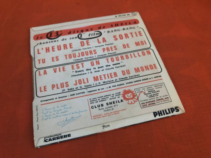 Vinyle 45 tours Sheila L' Heure de la sortie (1966) Philips 437.270 BE - photo numéro 5