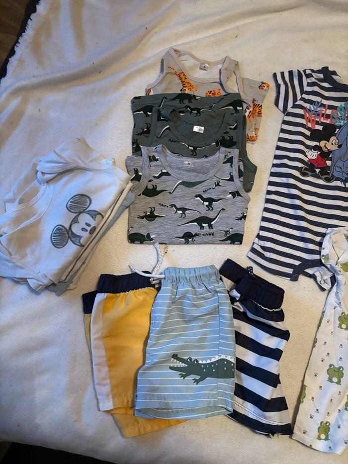 Lot vêtement garçon été 9-12 mois - photo numéro 2