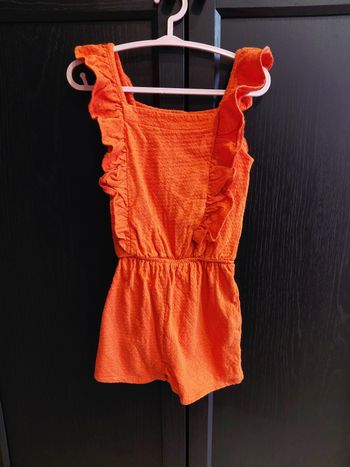 Combi short rouge fermeture pression entre jambe dentelles In extenso taille 36 mois