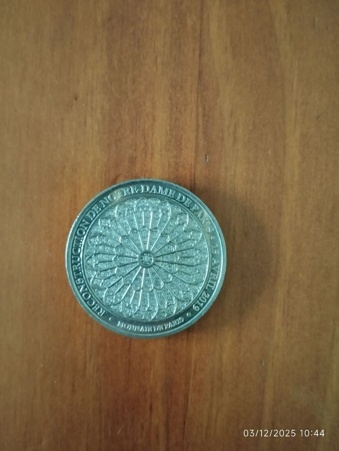 Médaille Notre dame Monnaie de paris