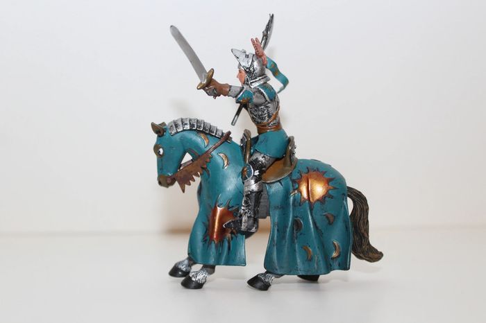 Figurine Chevalier + Cheval - Plastoy - photo numéro 5