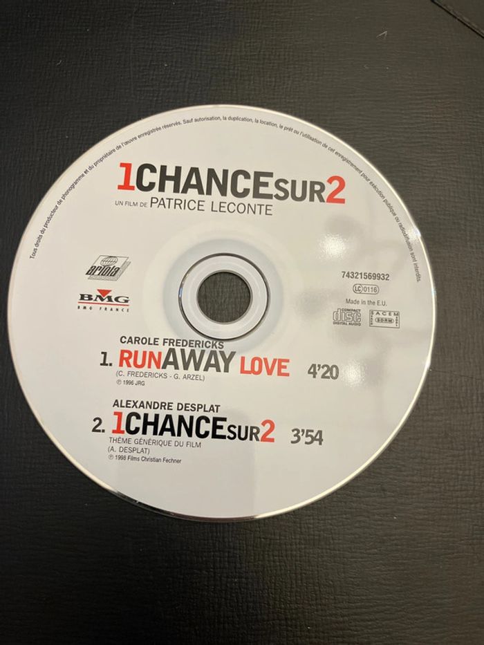 CD. 2 Titres. Run Away Love. Carole Fredericks. - photo numéro 3