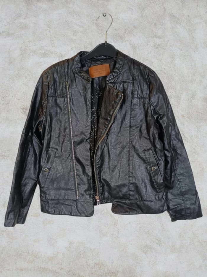 veste cuir Zara Girls fille 9 ans - photo numéro 2
