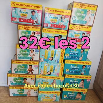 2 Maxi pack pampers
