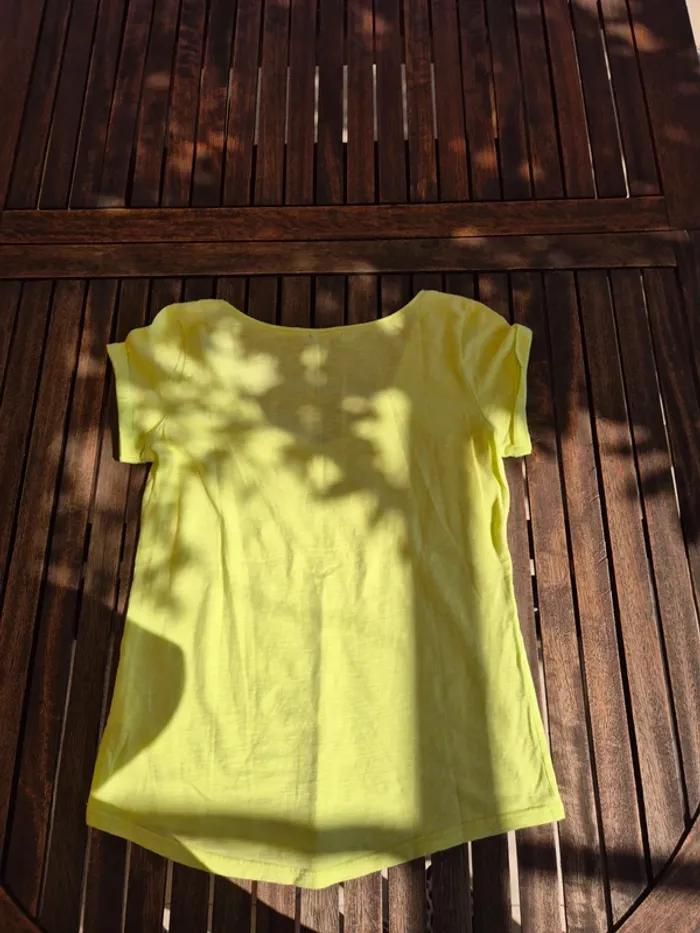 T-Shirt Grain de Malice en coton Jaune T.36 - photo numéro 4