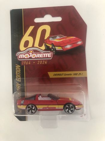 Miniature majorette 60 ans corvette ZR-1 1990