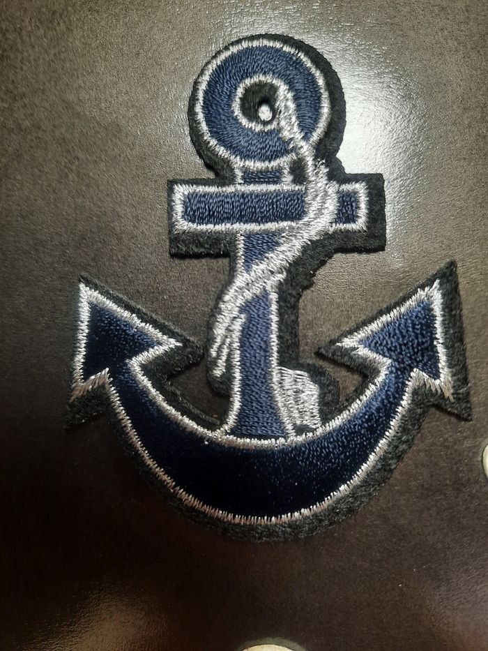 Déco patche thermocollant broder fer à repasser ecusson encre marine