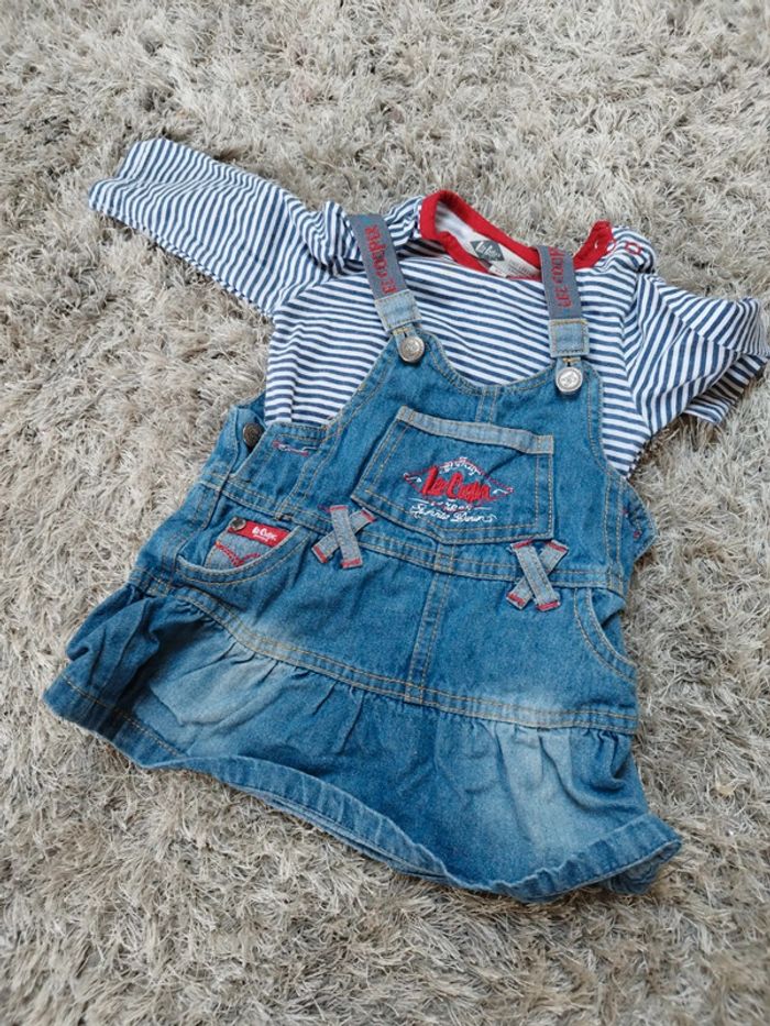 Lot de deux robes en jean été bébé fille6 mois - photo numéro 4