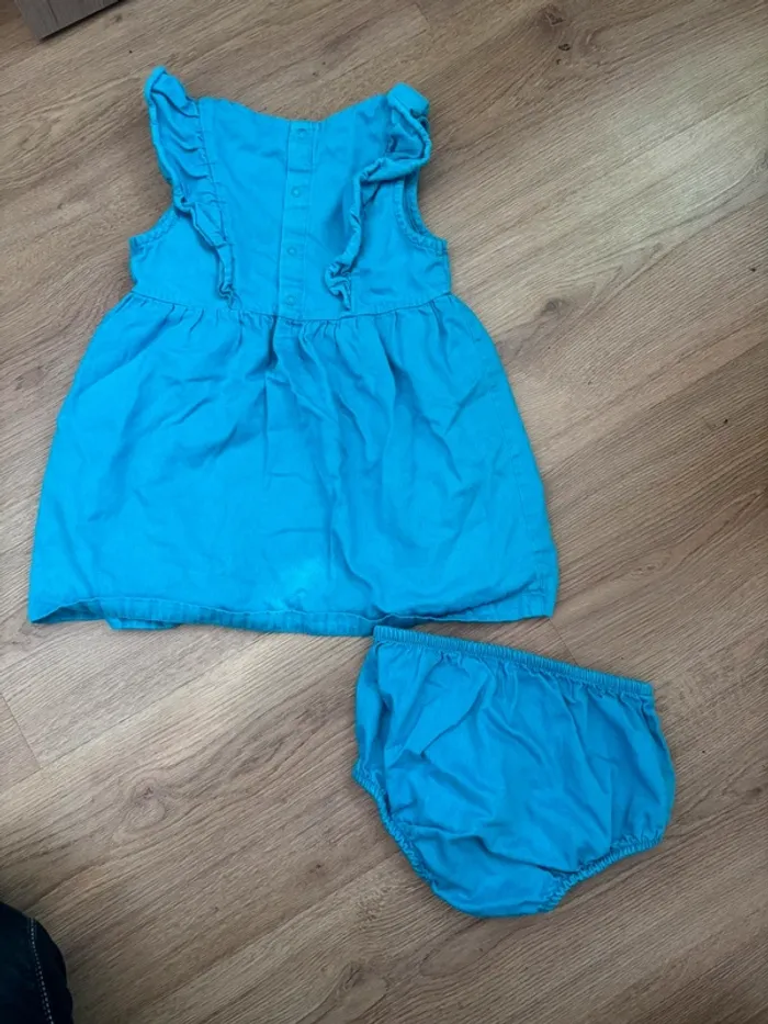 Ensemble robe et culotte bleu Kiabi - photo numéro 4