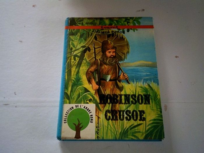 Livre Robinson Crusoé Vintage