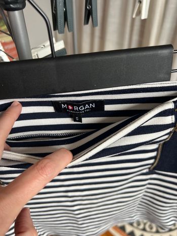 Jupe courte rayée marine morgan taille S