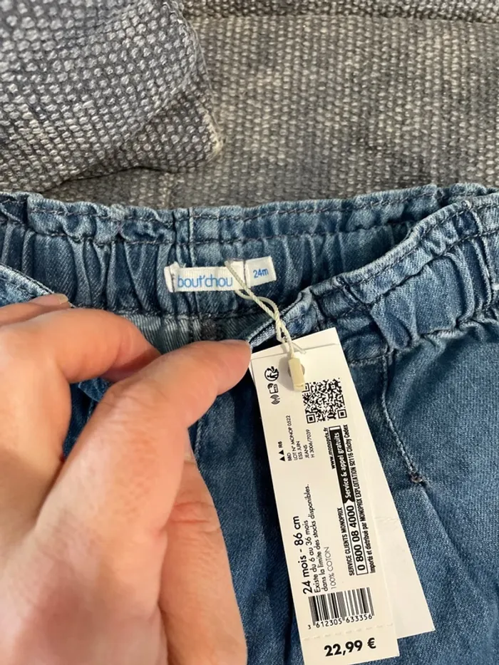 Pantalon jean 24 mois Boutchou - photo numéro 2