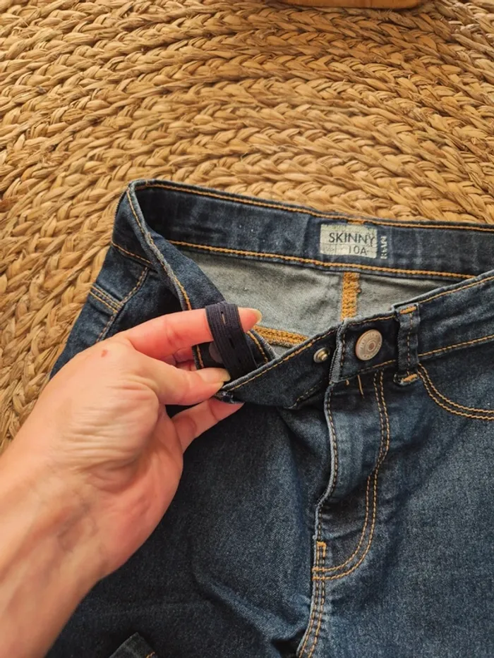 Jeans skinny 10 ans fille - photo numéro 3