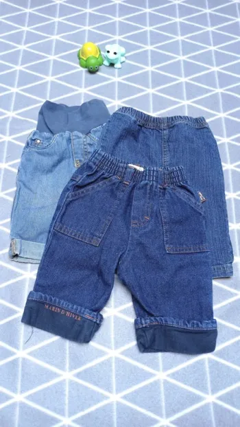 🦁 Lot 3 jeans, 3 mois