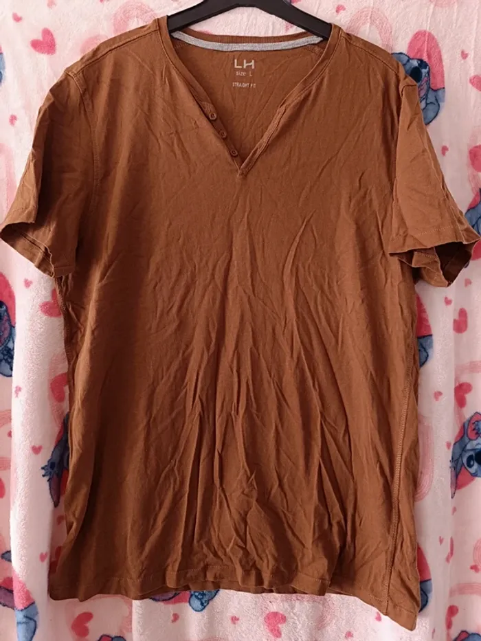 T-shirt marrob col en v taille L