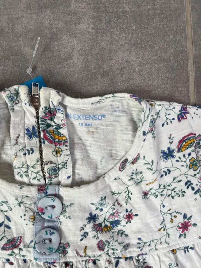 Haut léger fleuri fille 12 ans in extenso - photo numéro 2