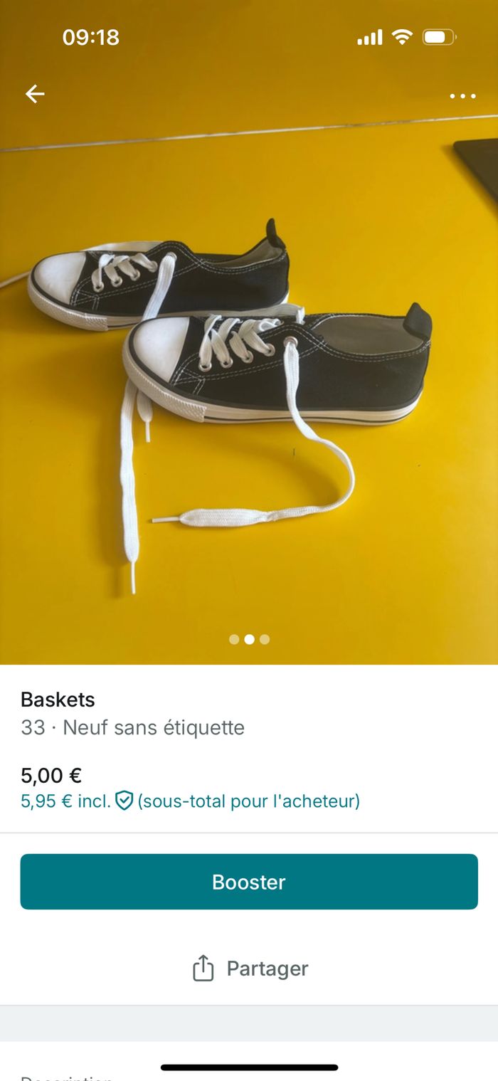 Basket pointure 33