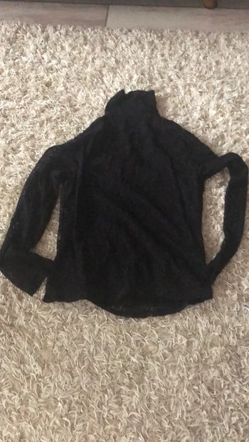 3 suisses - pull femme col roulé et dentelle (avec doublure)