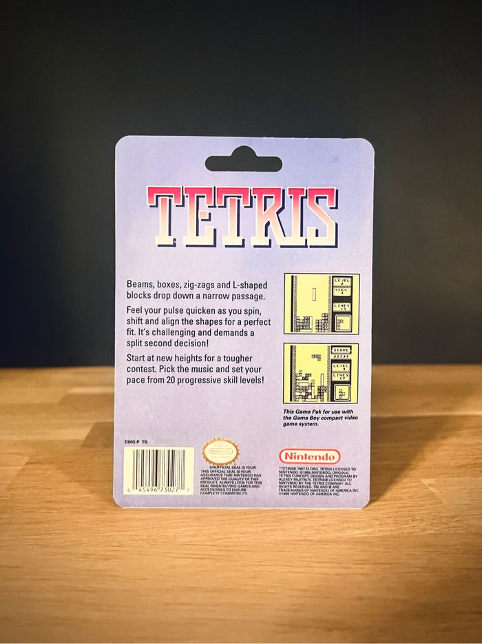 Tetris - Jeu Game Boy Tetris 1989 - photo numéro 3