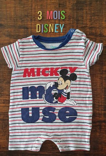 Combinaison Mickey 3mois