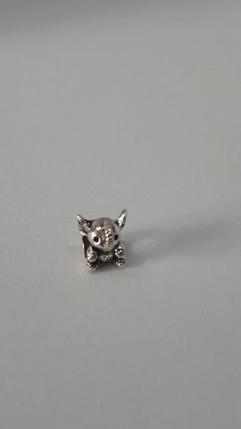 Charm perle argenté éléphant